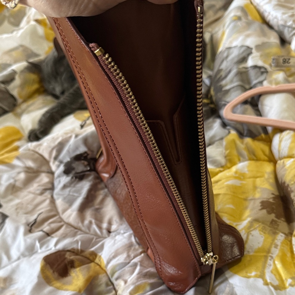 Pour La Victoire Large Tote Bag in Leather and Pony Hair brown with gold accents - Picture 15 of 15